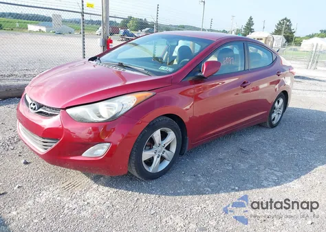 2013 Hyundai Elantra Gls из США, поврежденный, VIN 5NPDH4AEXDH431630